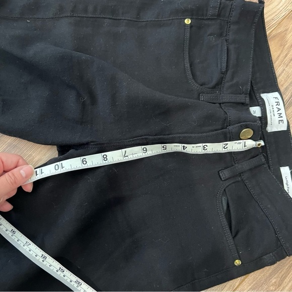 Frame Le High Flare Black Jeans - Picture 7 of 9